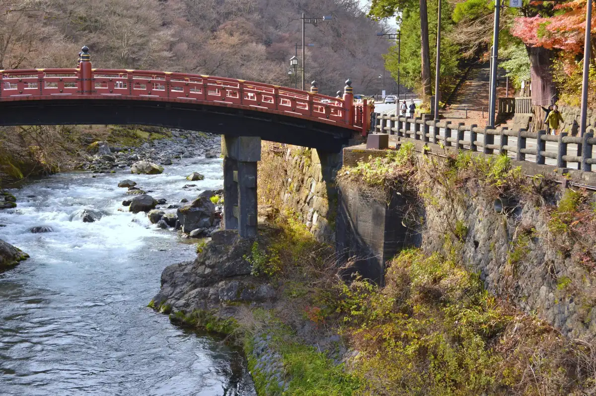 Shinkyo Bridge over the Daiya River, one of the stops in Nikko